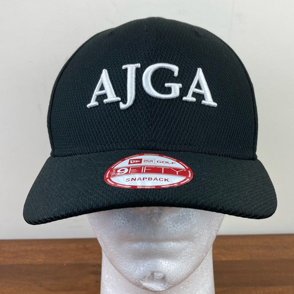 AJGA New Era Snapback Hat Cap Taylormade Golf Adjustable Black White OSFM